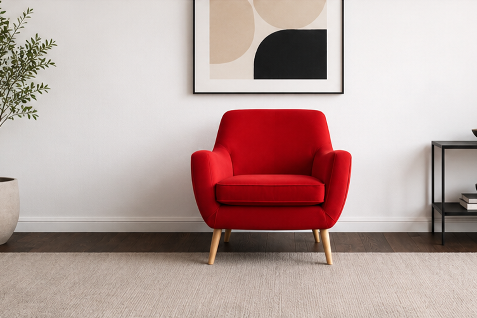 Elegant contemporary interior detail