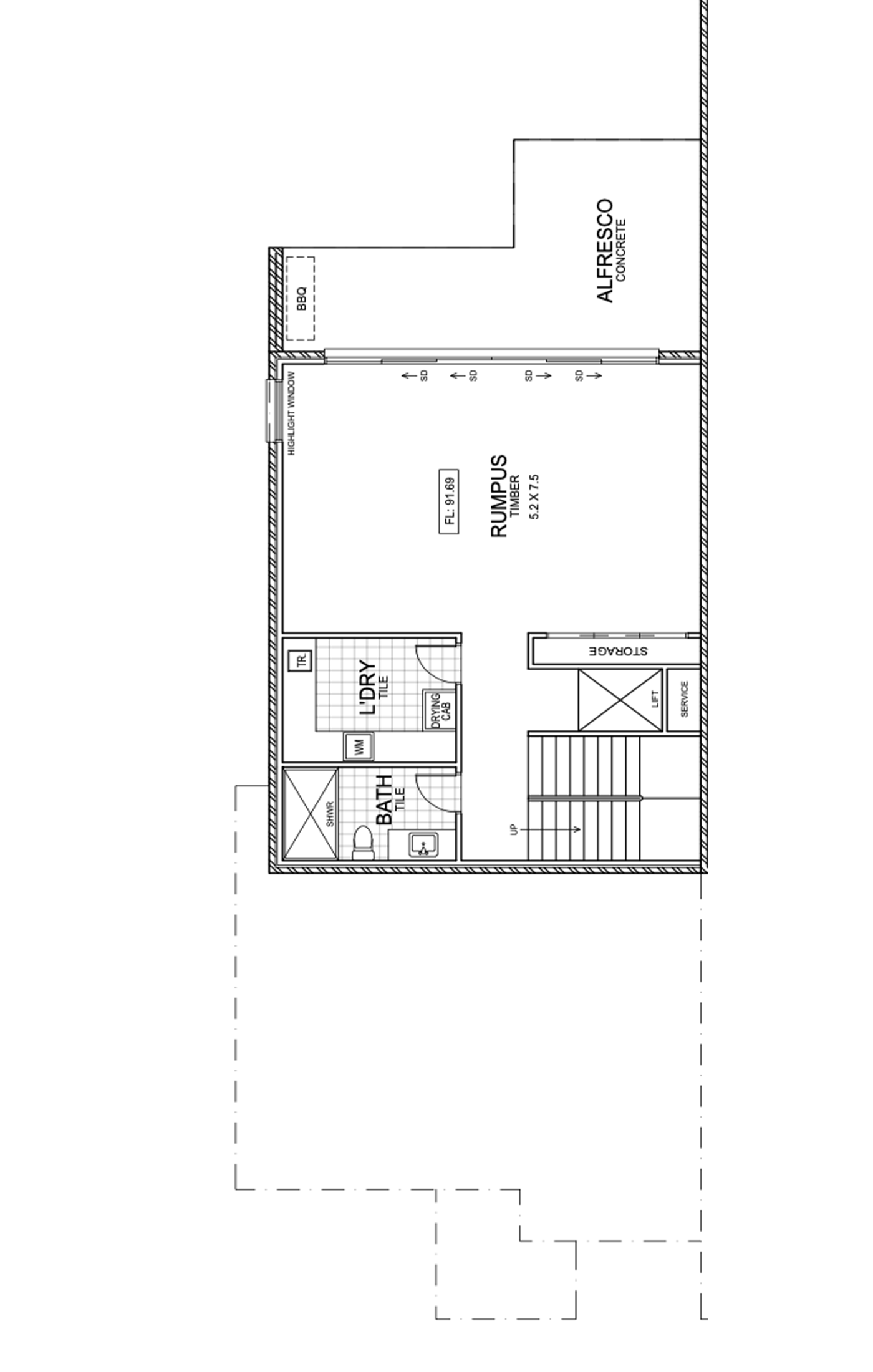 Townhouse 2 Basement floorplan